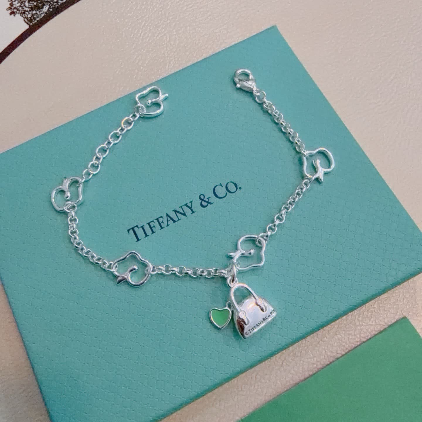 Tiffany & Co. Lock Charm Bracelet